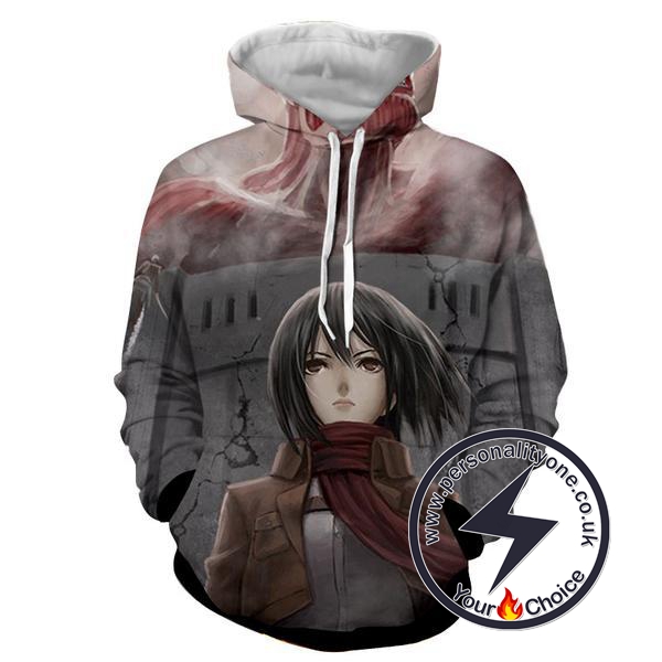 Attack On Titan - Mikasa Ackerman 3D - Attack On Titan Hoodies